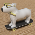 Perro.png Dog Keyring in Skater