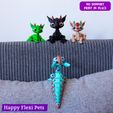 22.jpg Elcid the cute baby Dragon articulated flexi toy (STL & 3MF)