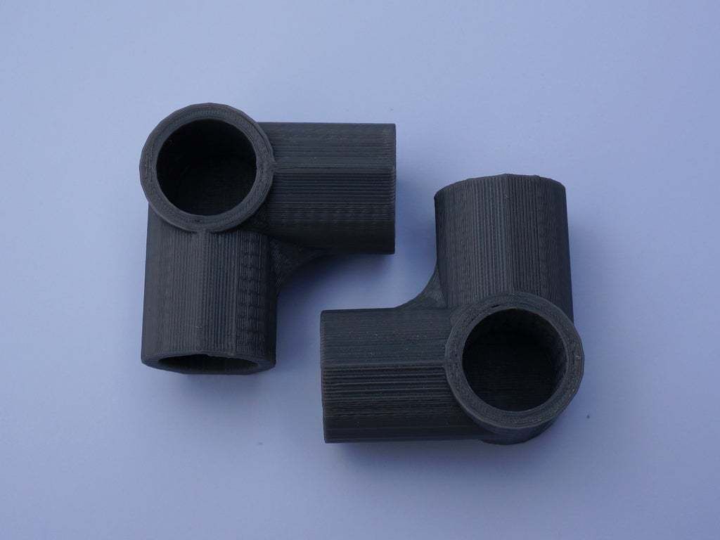 3WayElbow.JPG Free STL file 3-Way Elbow, 1/2 Inch PVC Pipe Fitting Series #HalfInchPVCFittings - UPDATED 2015-02-02・Object to download and to 3D print, tonyyoungblood