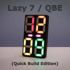 _title.jpg Free STL file Lazy 7 / Quick Build Edition・3D printable design to download, parallyze