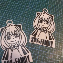 WhatsApp-Image-2022-11-06-at-16.06.42.jpeg Free 3D file Anya Forger - Spy x Family - Key Chain・3D printing design to download