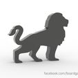 lion.jpg Lion Meeple for Board Games