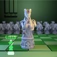 Chess-Natu4r-queen-front.jpg 2x Chess Set Cyborgs vs. Nature