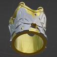 9.png Crown of Insight -- Keychain -- Genshin Impact Ornament -- 3D Print Ready