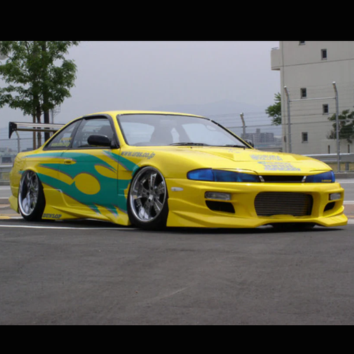Nissan Silvia S14 URAS - JDM Drift Car 3D Printable STL