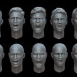 yell1.jpg Yelling heads set - two version each