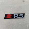 IMG-0430.jpg Emblem Renault "RS"/Renault emblem "RS" / Renault emblem "RS