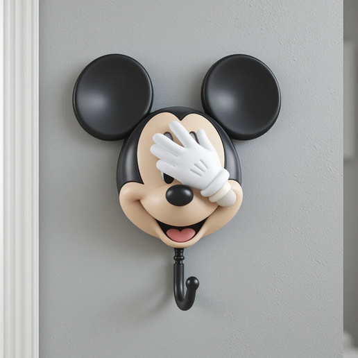 Cartoonic Wall Mounted Hook Decorative Fun Functional Organizer