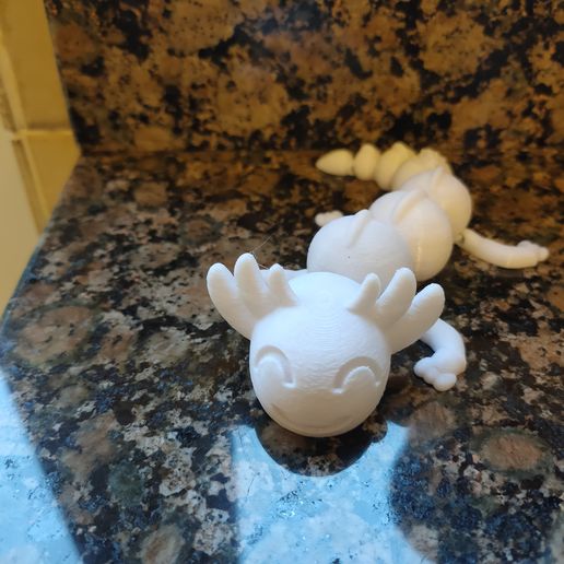 STL file Articulated Axolotl・3D printing idea to download・Cults