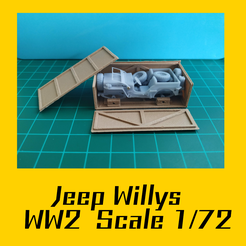 jeep.png 3D file Jeep Willys WW2 Scale model 1/72・Template to download and 3D print