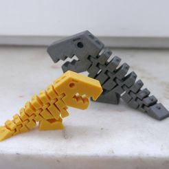 G1-frex.jpg Free 3D file Flexi Rex - separate parts for huge prints・3D print object to download