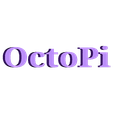 OctoPi_word.stl Swanky OctoPi Fan, CSI, GIPO