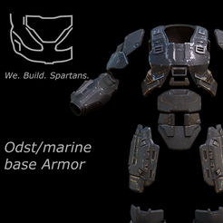 close-up.png Odst Marine armor 3d print files
