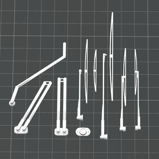 Windshield wiper for scale helicopters / helicopters