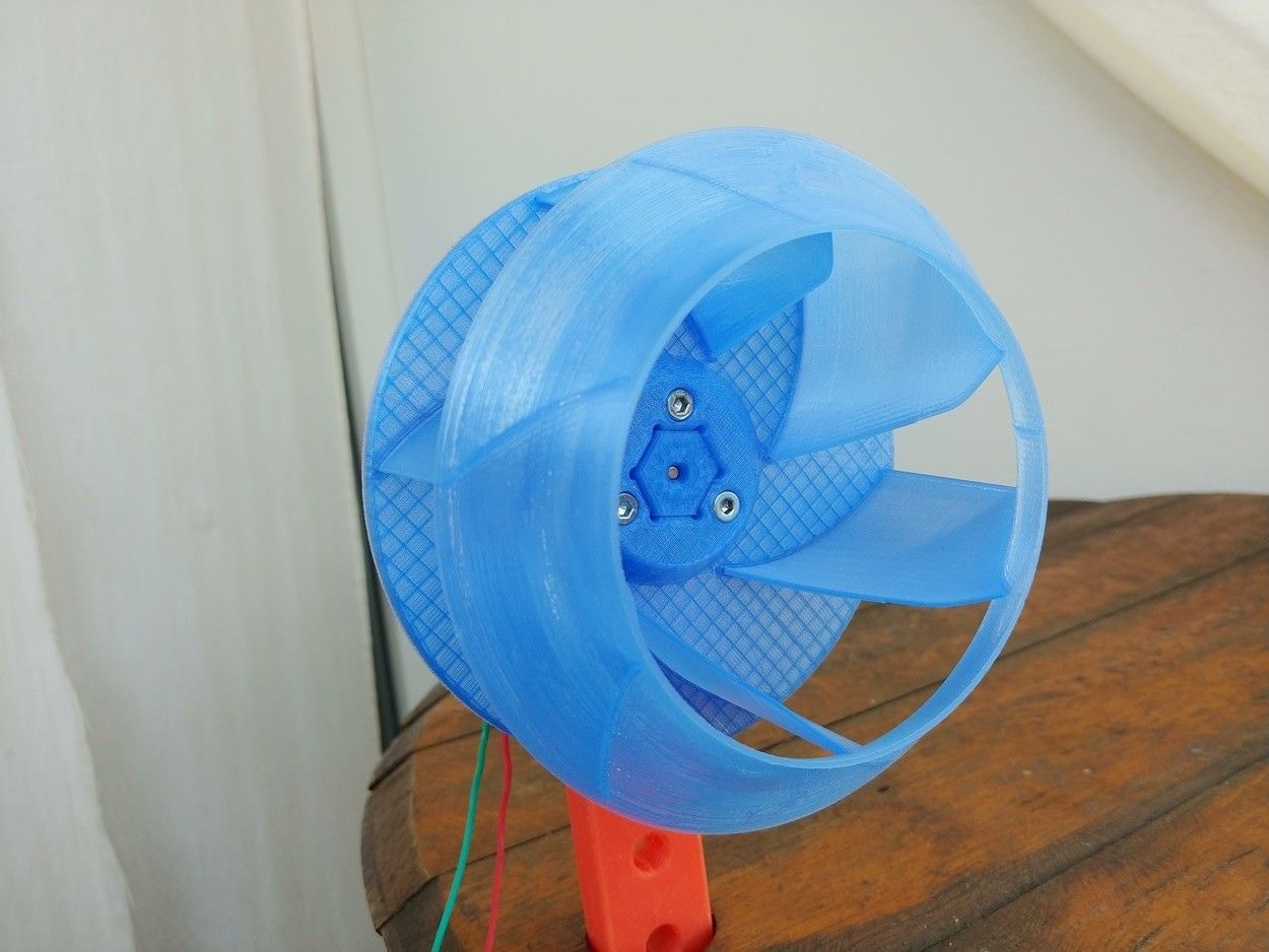 02.jpg Download free STL file Radial Fan Impeller / Radialventilator Laufrad - 125RL-6X • 3D printing model, CONSTRUCTeR