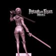 \®@ | ZENBRUSH3D Annie Leonhart - Attack On Titan - Shingeki no Kyojin 3D PRINTING MODEL STL