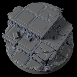 50mm-Base-Urban-02.png Fichier STL gratuit 50mm Base Urbaine 02・Plan imprimable en 3D à télécharger