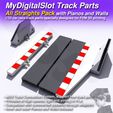 MDS_TRACK_AllStraightsPack_Render2b.jpg MyDigitalSlot All Straights Pack, 3D printed DIY track parts for your 1/32 Slot Car Racing Game