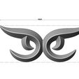 onlay26-04.JPG Floral motif decor scroll relief 3D print model