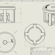 dimension.jpg Motorized Turntable Rotating Platform Nema17 100mm 3D print