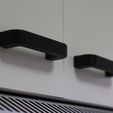 Kitcken3DprintedHandle.jpg 98mm-64mm Cabinet Handle