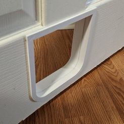 IMG_20200910_140828.jpg Free STL file Simple Modernist Cat Door・3D print object to download