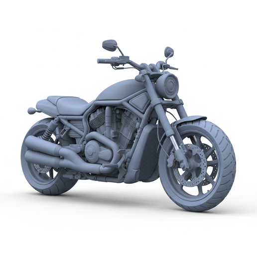 Harley-Davidson Night Rod track bike STL, 1:12 motorcycle, collectible motorcycle STL, motorbike, motorcycle trophy STL, four stroke motorcycle STL, track ready motorcycle STL, racing motorcycle STL, hyper detailed motorcycle, scrambler STL, streetfighter