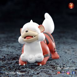 hisuian-growlithe-color-1-copy.jpg Файл 3D Hisuian Growlithe - предварительно поддерживается・Модель 3D-принтера для скачивания