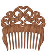 Hair-comb-13-v6-00.png FRENCH PLEAT HAIR COMB Multi purpose Female Style Braiding Tool hair styling roller braid accessories for girl headdress weaving fbh-13 3d print cnc