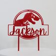 Jurassic-Happy-Birthday-Jackson-pic-2.jpg Jurassic Happy Birthday Jackson Cake Topper