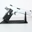 DSCF1482.jpg Colt 1911 display stand | gun stand | airsoft