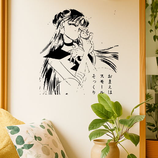 Sailor Moon - Rei Hino Holding A Shakuhachi Flute