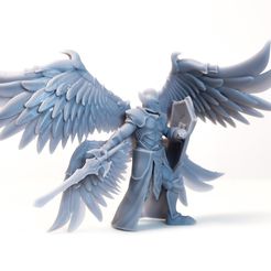 DSC02133.jpg 3D file Angelic Guard - DnD Character - 2 Poses・3D printer model to download
