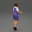 Girl1-0027.jpg Young woman in denim overalls 3D Print Model
