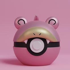 pokeball-slowpoke-render.jpg Pokeball Pokemon Slowpoke