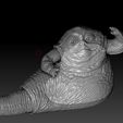 screenshot.888.jpg STAR WARS .STL Jabba The Hutt Pupett Team OBJ. Vintage STYLE ACTION FIGURE.