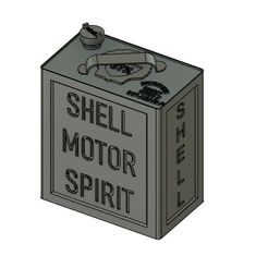 shell1.jpg Fichier STL 1/35 Shell 'FLIMSY' 2 GALLON FUEL CANISTER・Design à télécharger et à imprimer en 3D