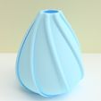 vase coquillage bleu.jpg low tide" vase