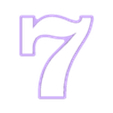 7.stl STL file Numbers Cookie Cuters 2・3D printable model to download