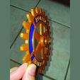 Rotary Wheel Print Side.jpg Rotary International Symbol - Dual Extrusion
