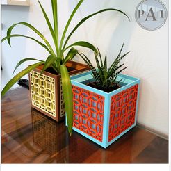 003.jpg Free 3D file MID CENTURY MODERN PLANTERS・3D printing design to download, PA1
