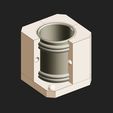 1-01.jpg Multi-Part Banded Tumbler Mold with Alignment Keys (STL, OBJ, STEP)