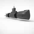 wireframe.6.png Submarine type 209 -Nanggala submarine
