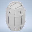 barrel-colourless-render.png WOODEN BARREL – MINIATURE FOR FANTASY D&D DUNGEONS AND DRAGONS RPG ROLEPLAYING GAMES. 28mm SCALE