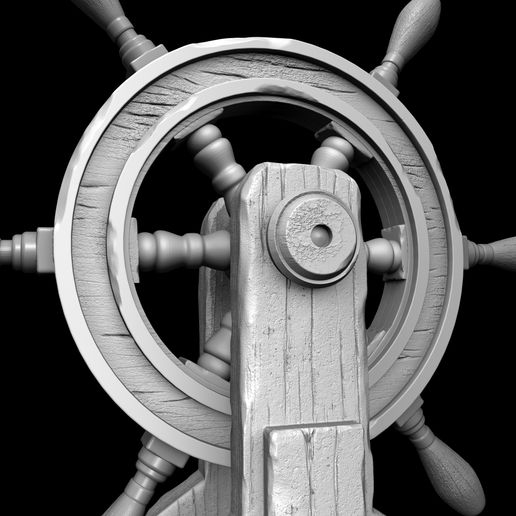 🛥️ Ship's rudder・ STL File for ・Cults