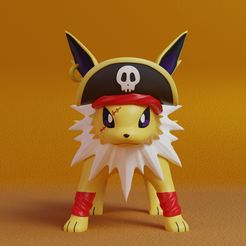pirate-jolteon-render.jpg Pokemon - Pirate Jolteon Halloween