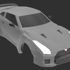 5.png Fichier 3D gratuit Nissan GTR r35 RC body avec moteur・Idée pour impression 3D à télécharger