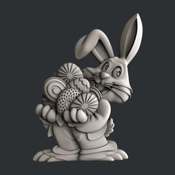 P188.jpg Fichier STL lapin de Pâques・Modèle pour impression 3D à télécharger