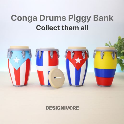 Hero-5.jpg Puerto Rico Conga Drum Piggy Bank