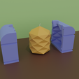 untitled.png PINEAPPLE CANDLE MOLD "LOW POLY" TYPE